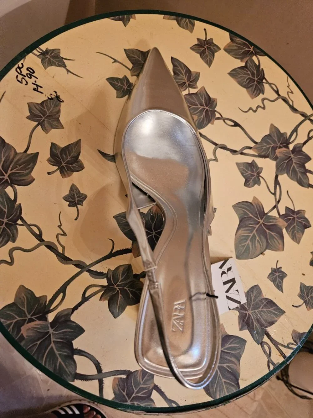 Sliver kitten sandal - Picture 3 of 4